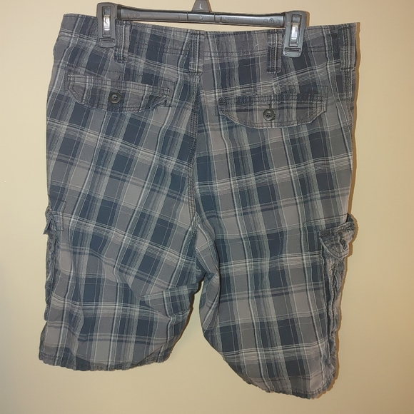Men's Lee Gray and Blue Cargo Shorts Casual Style, Size 34 - Picture 2 of 7
